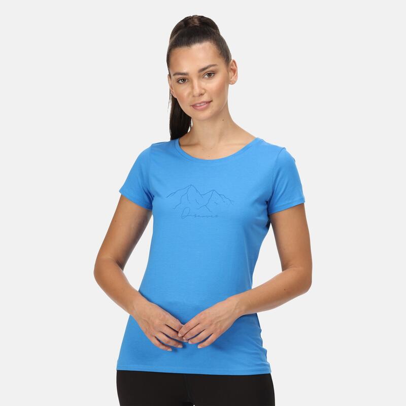 Breezed II Fitness-T-Shirt für Damen - Blau