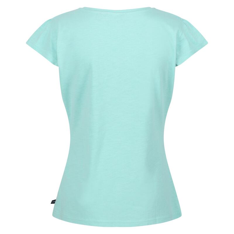 Francine Fitness-T-shirt met korte mouwen voor dames - Groen