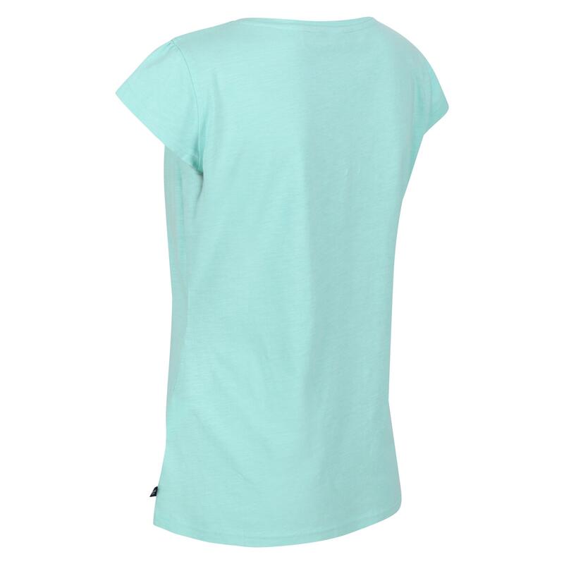 Francine Fitness-T-shirt met korte mouwen voor dames - Groen