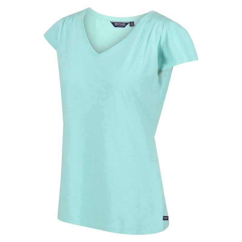 Francine Fitness-T-shirt met korte mouwen voor dames - Groen