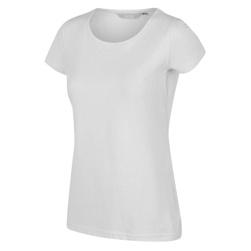 Carlie Fitness-T-shirt met korte mouwen voor dames - Vaalgrijs