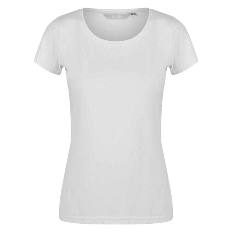 Carlie Fitness-T-shirt met korte mouwen voor dames - Vaalgrijs