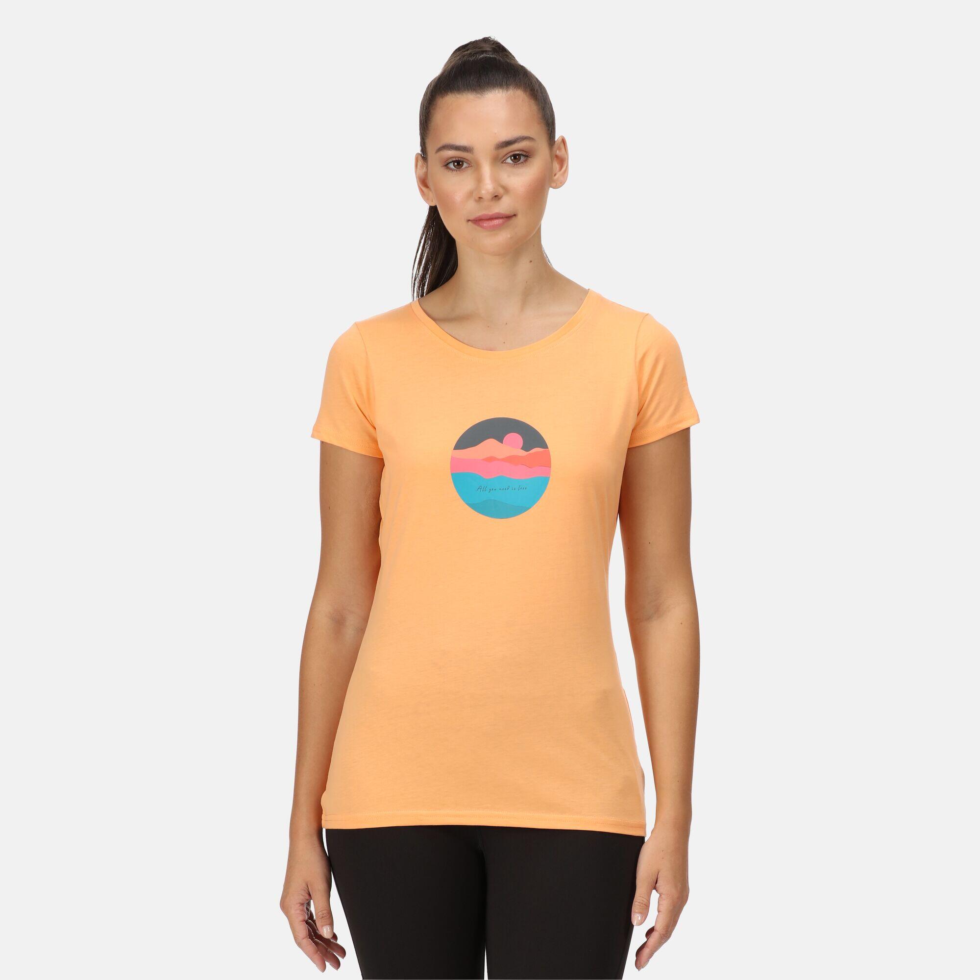 Breezed II Women's Walking T-Shirt - Papaya Orange 1/5