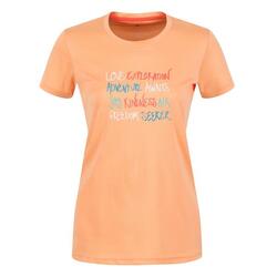Dames Fingal VI Tshirt met opdruk (Papaya)