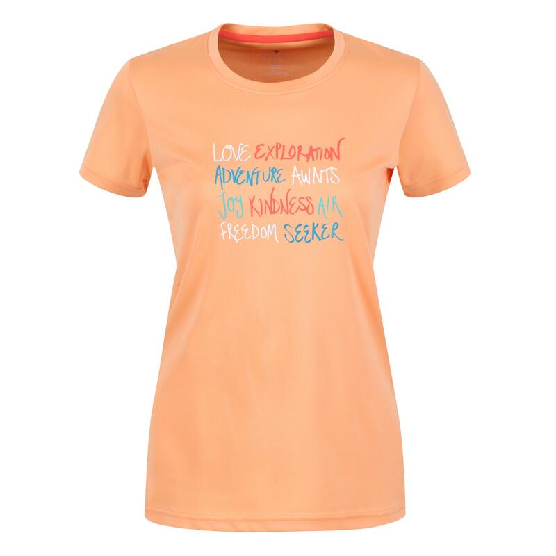 Camiseta Fingal VI Impreso para Mujer Papaya