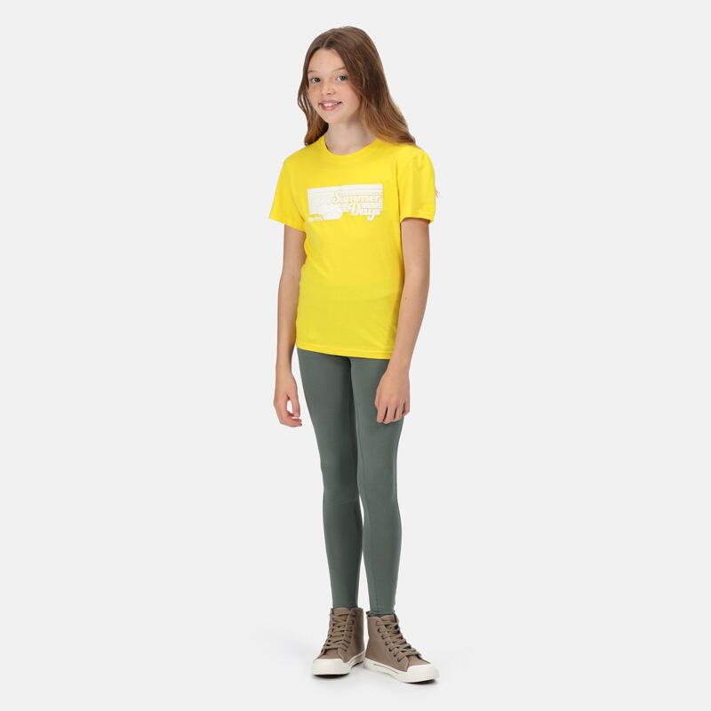 Bosley V wandel-T-shirt met korte mouwen voor kinderen - Geel