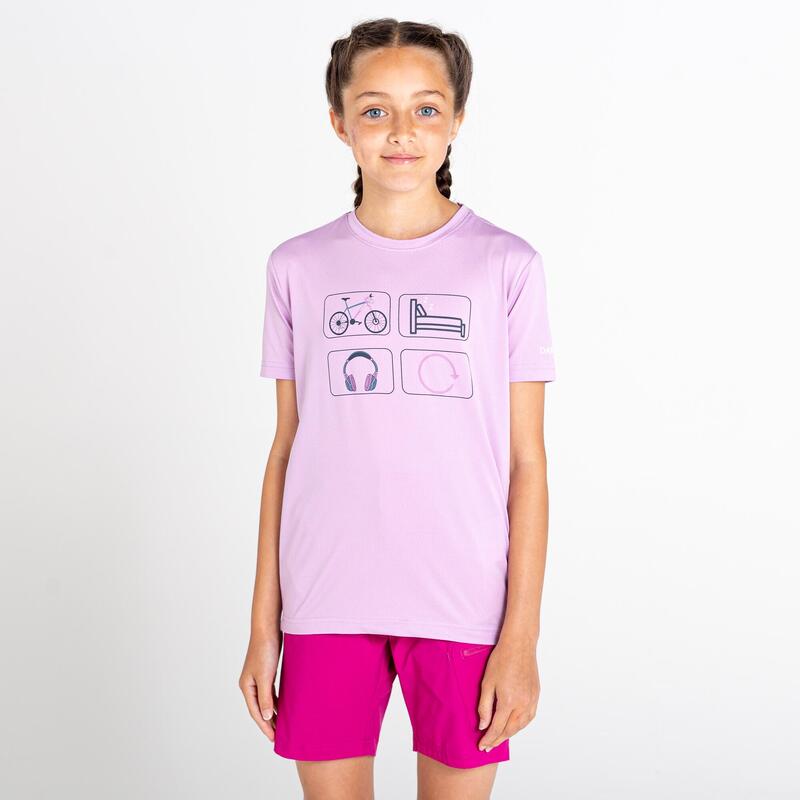 Rightful Tee Kurzärmeliges Walkingshirt für Kinder - Blassviolett