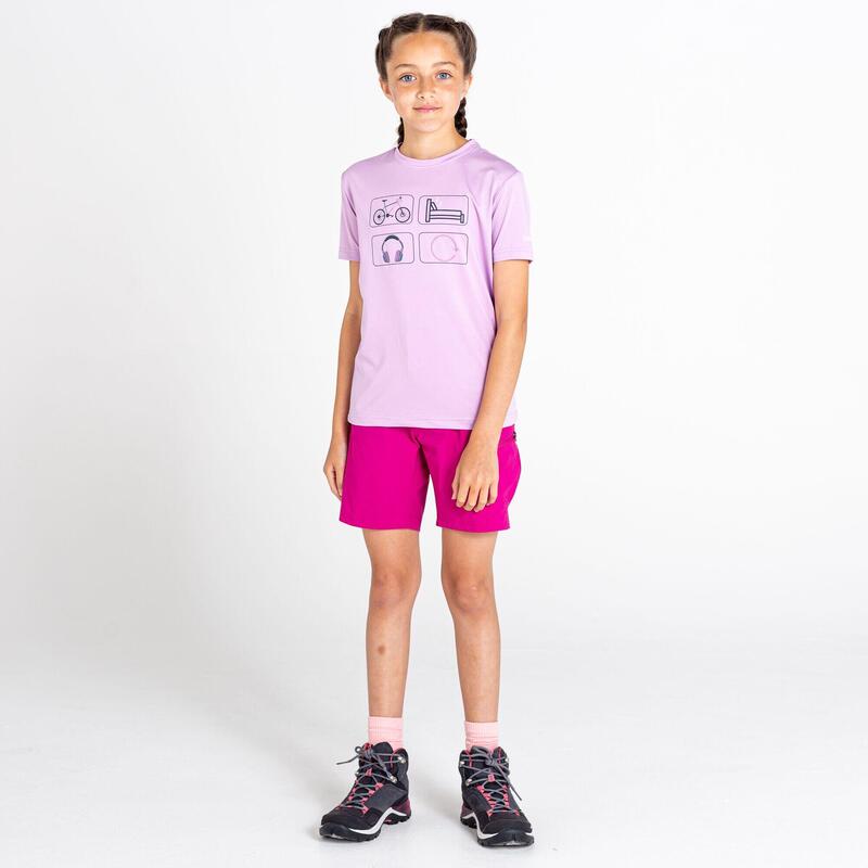 Rightful Tee Kurzärmeliges Walkingshirt für Kinder - Blassviolett