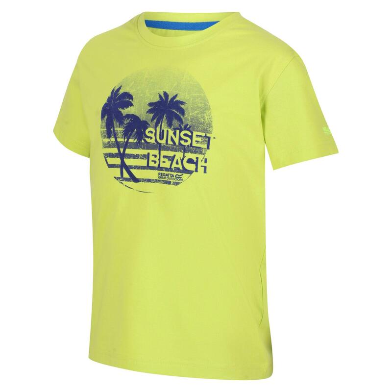 T-Shirt Pôr do Sol Bosley V Criança Kiwi Brilhante