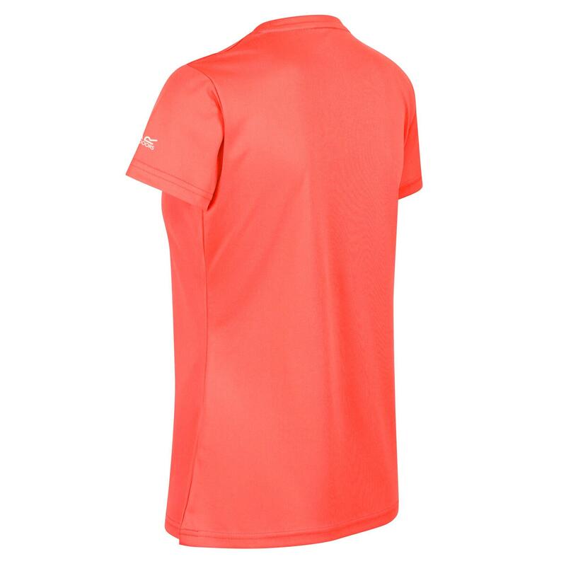 Camiseta Fingal VI Montaña para Mujer Melocotón Neón