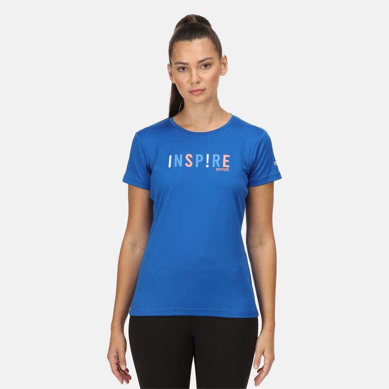 Fingal VI Fitness-T-shirt voor dames - Donkergrijs