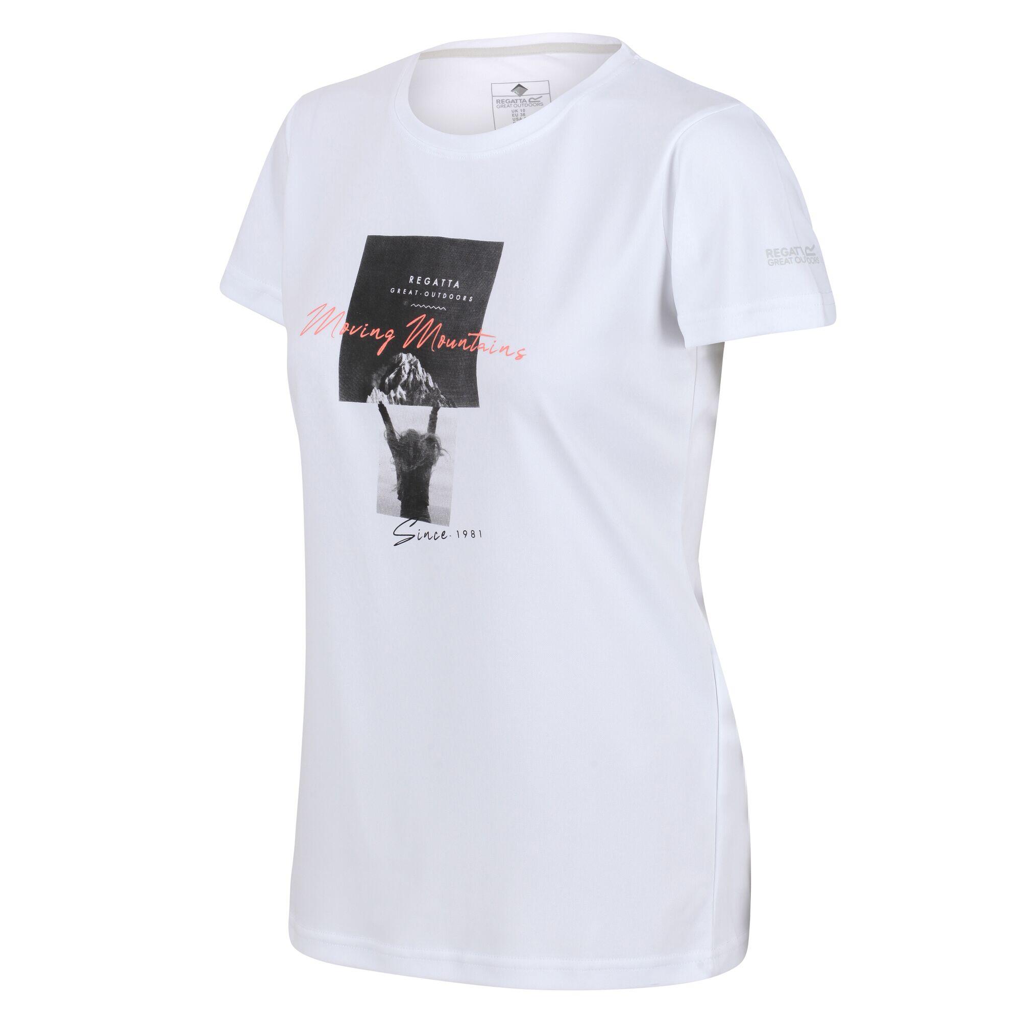 Fingal VI Women's Walking T-Shirt - White 1/4