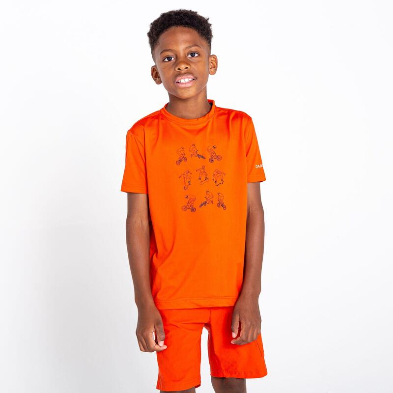 Rightful Tee T-shirt de marche à manches courtes pour enfant - Orange moyen