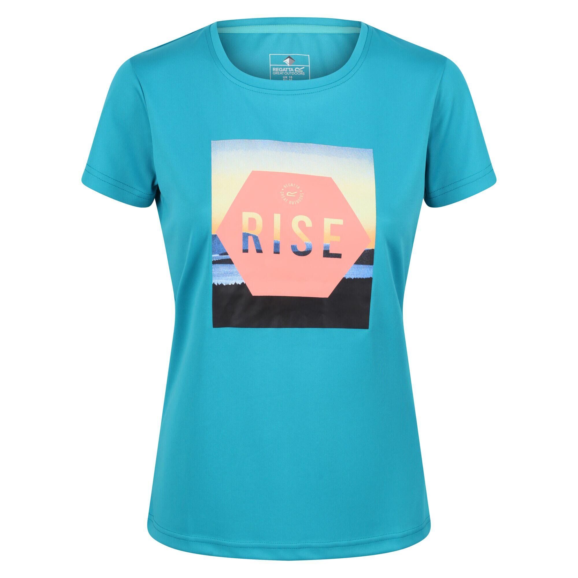 REGATTA Womens/Ladies Fingal VI Square TShirt (Enamel)