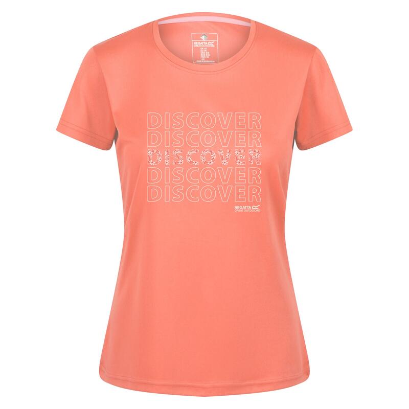 T-Shirt Texto Fingal VI Mulher Fusão Coral