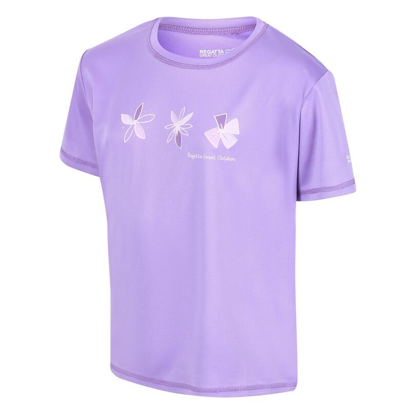 Kinderen/Kinderen Alvarado VI Bloemen Tshirt (Licht Amethist)