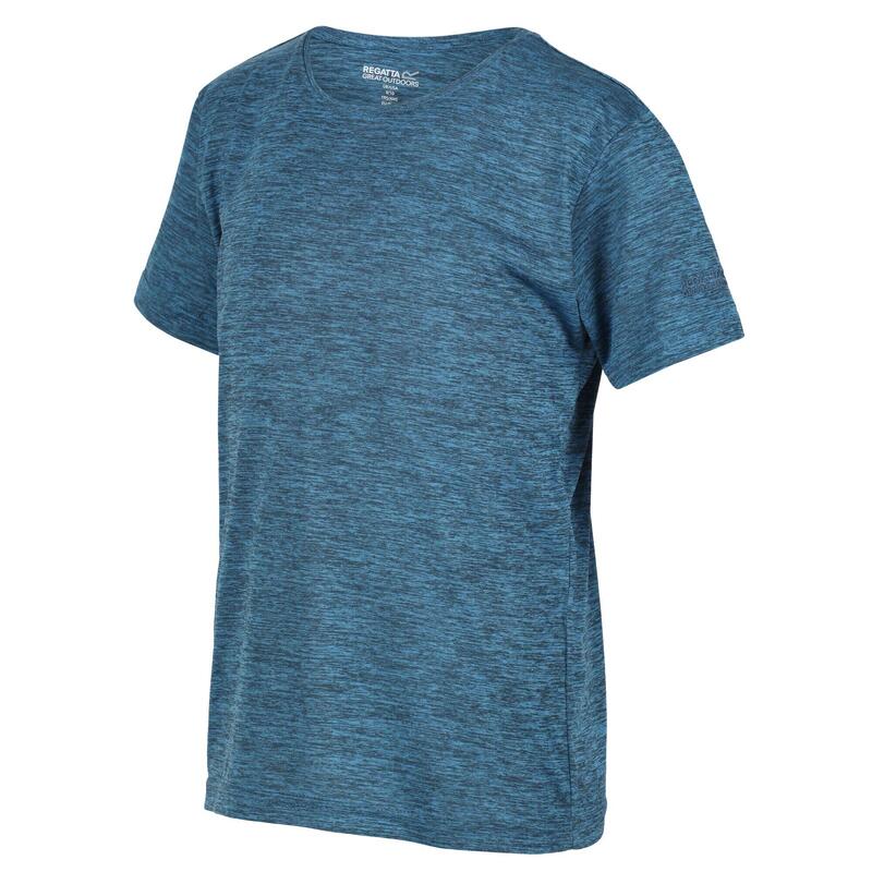 Fingal Edition Kurzärmeliges Walkingshirt für Kinder - Blau