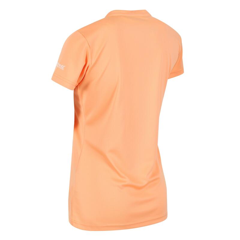 Dames Fingal VI Tshirt met opdruk (Papaya)