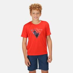 Alvarado VI T-shirt de marche à manches courtes pour enfant - Rouge