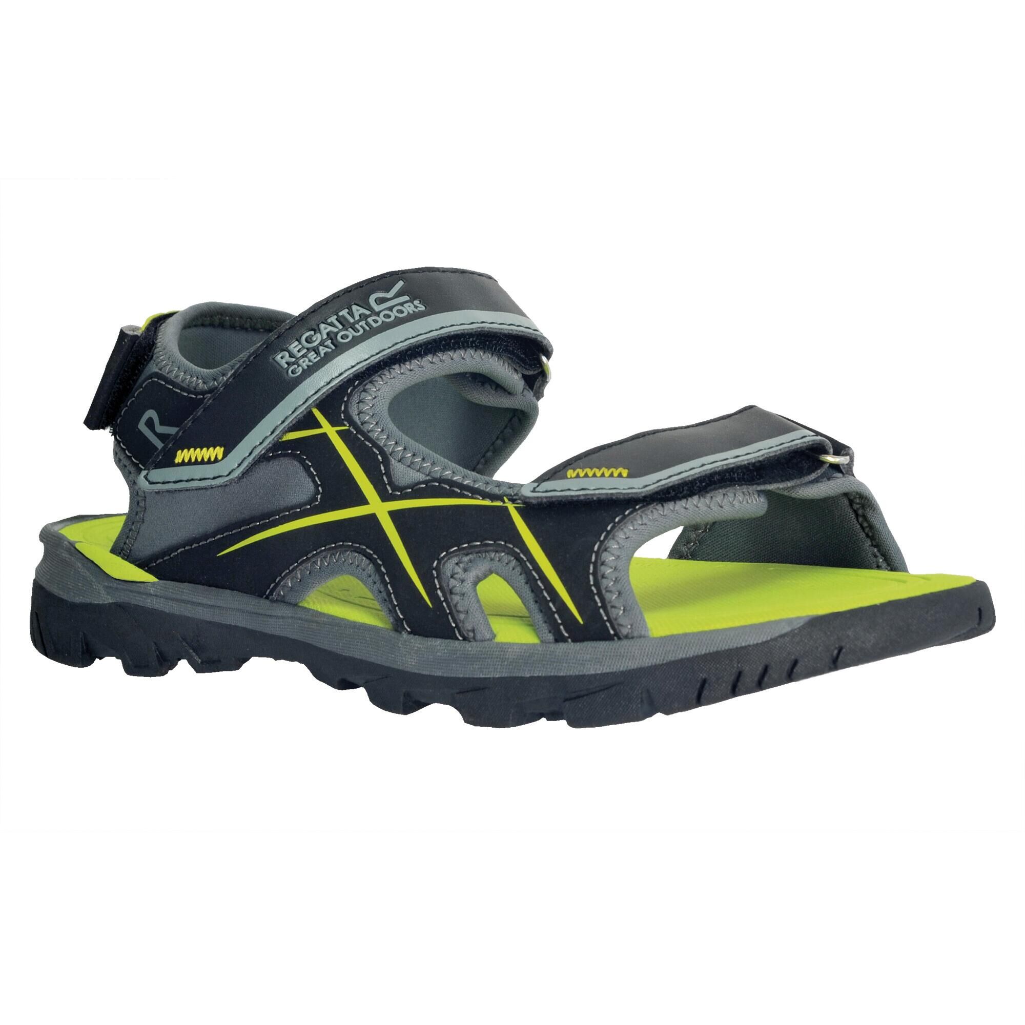 REGATTA Kota Drift Men's Walking Sandals - Black / Kiwi