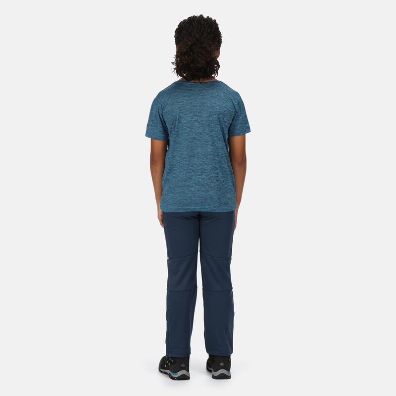 Fingal Edition Kurzärmeliges Walkingshirt für Kinder - Blau