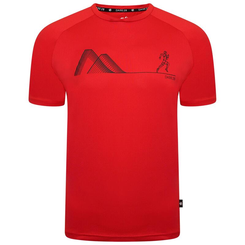 Righteous III Fitness-T-shirt met korte mouwen voor heren - Rood
