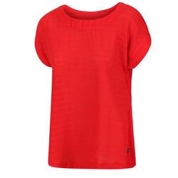 Adine Fitness-T-shirt met korte mouwen voor dames - Felrood