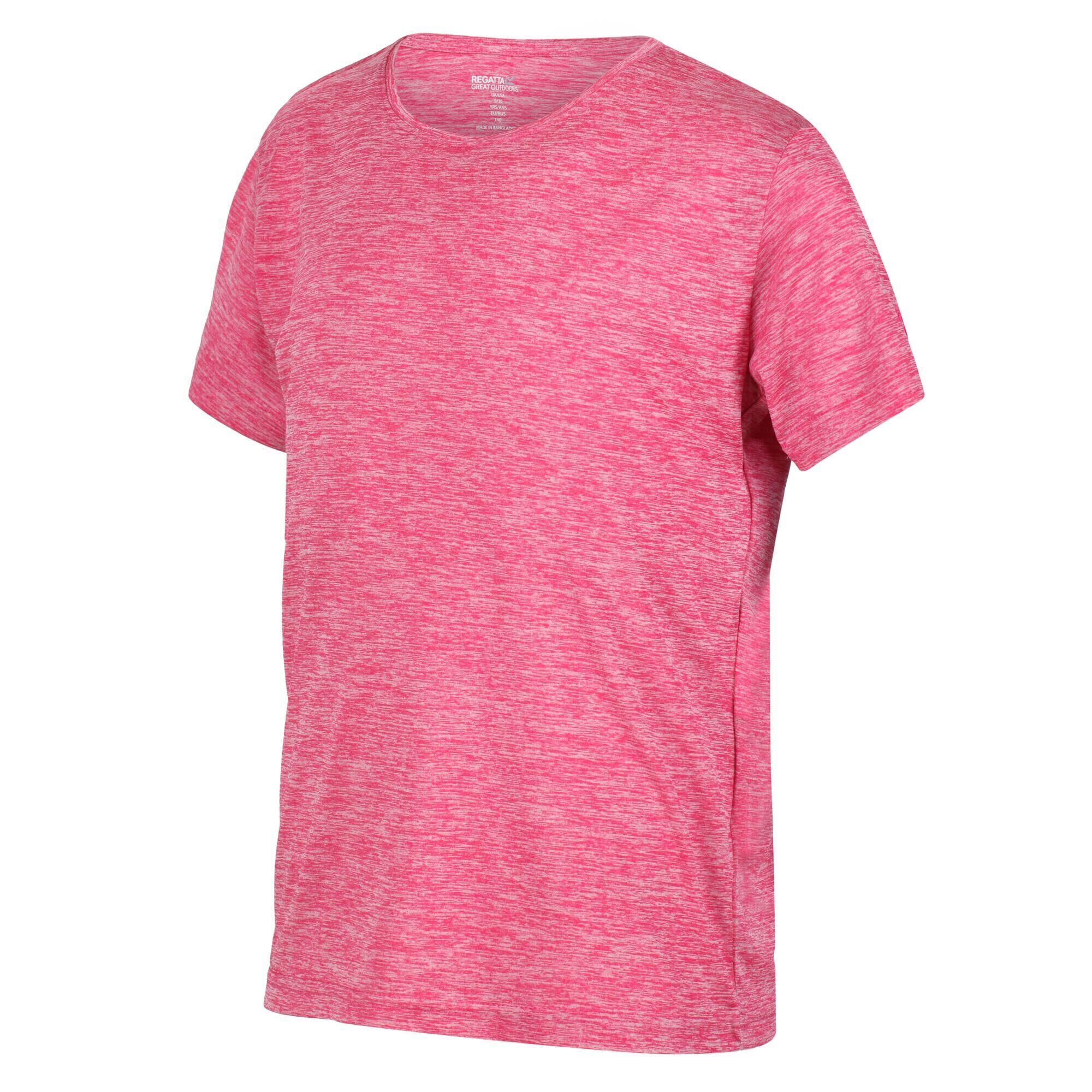 REGATTA Fingal Edition Kids Walking Short-Sleeve T-Shirt - Pink