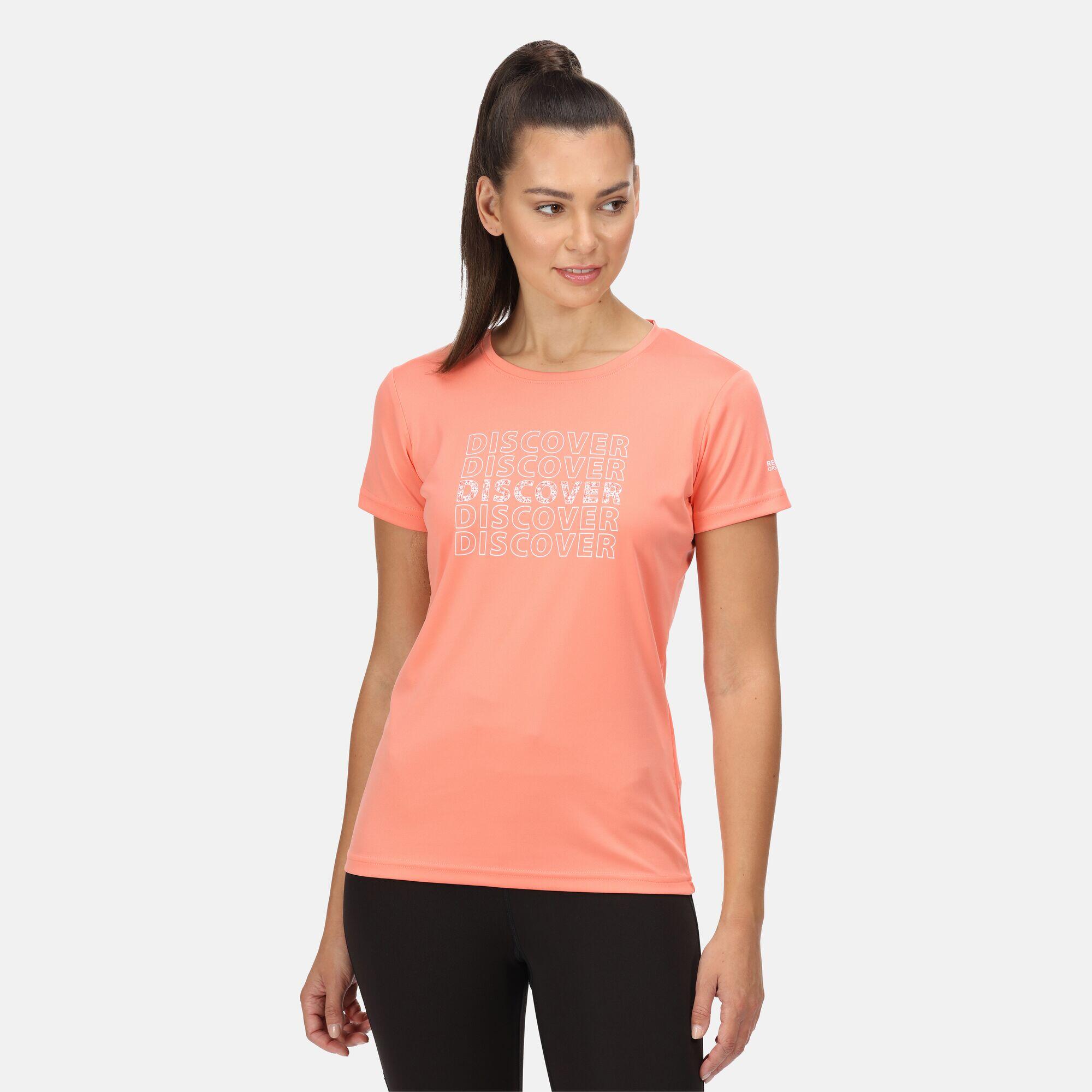 REGATTA Fingal VI Women's Walking T-Shirt - Pink Coral