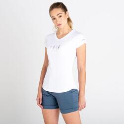 Moments II fitness-T-shirt met korte mouwen voor dames - Wit