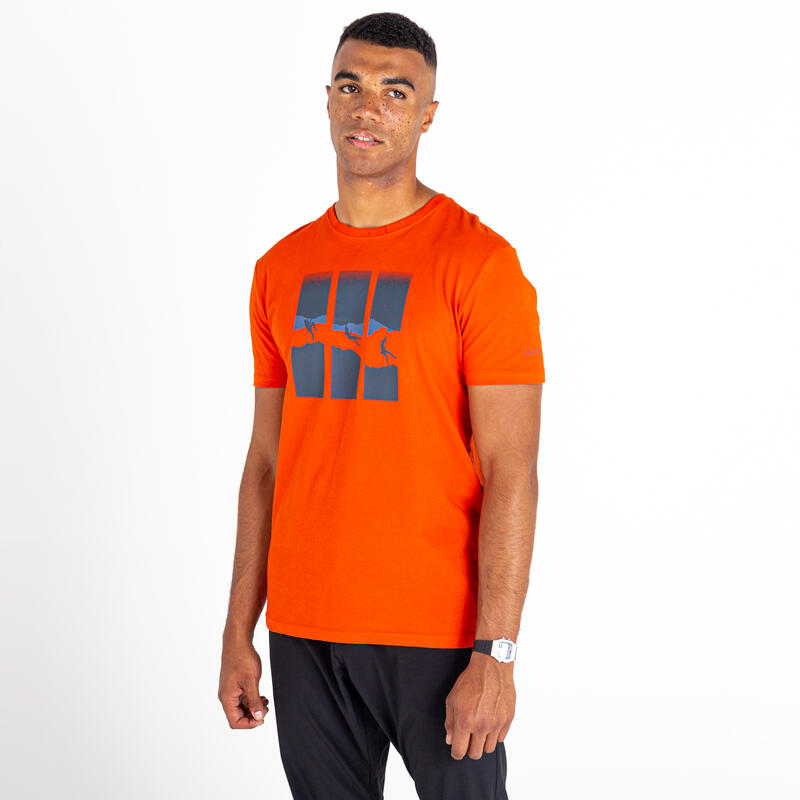 Relic Kurzärmeliges Walkingshirt für Herren - Mittelorange