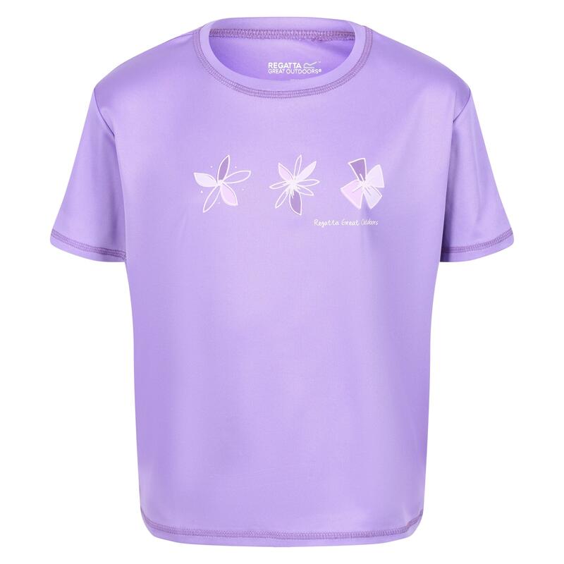 Kinderen/Kinderen Alvarado VI Bloemen Tshirt (Licht Amethist)