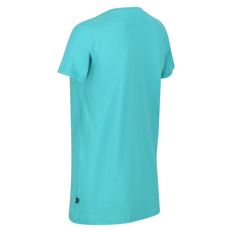 Dames Filandra VI Gestreept Tshirt (Turquoise)