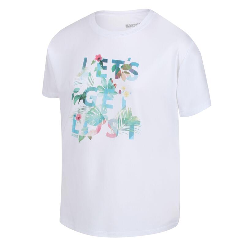 Alvarado VI wandel-T-shirt met korte mouwen voor kinderen - Wit