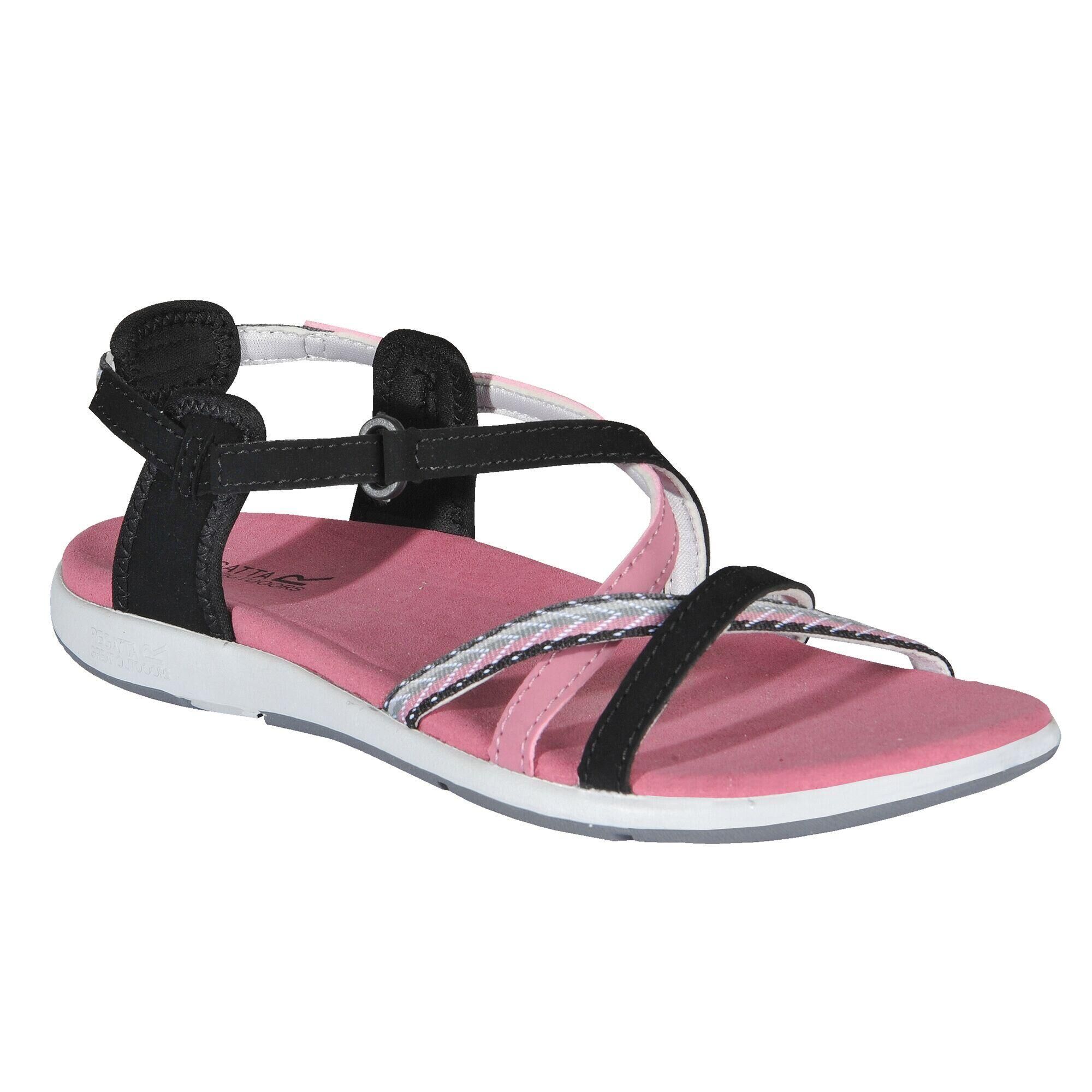 REGATTA Lady Santa Roma Women's Walking Strap Sandals - Black / Pink