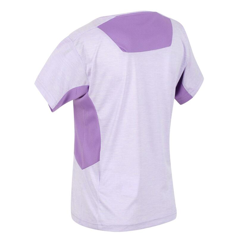 Takson III Kurzärmeliges Wandershirt für Kinder - Violett