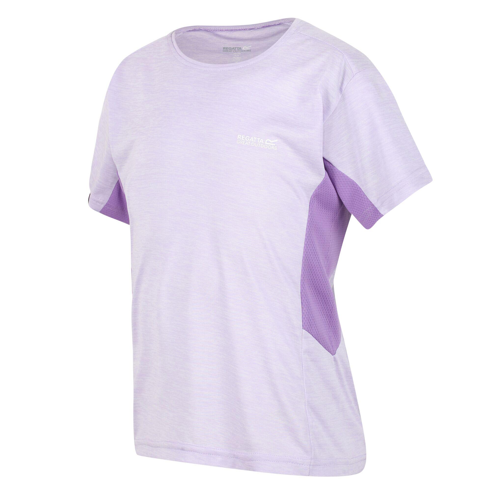 Takson III Kids Hiking Short Sleeve T-Shirt - Pastel Lilac 4/5