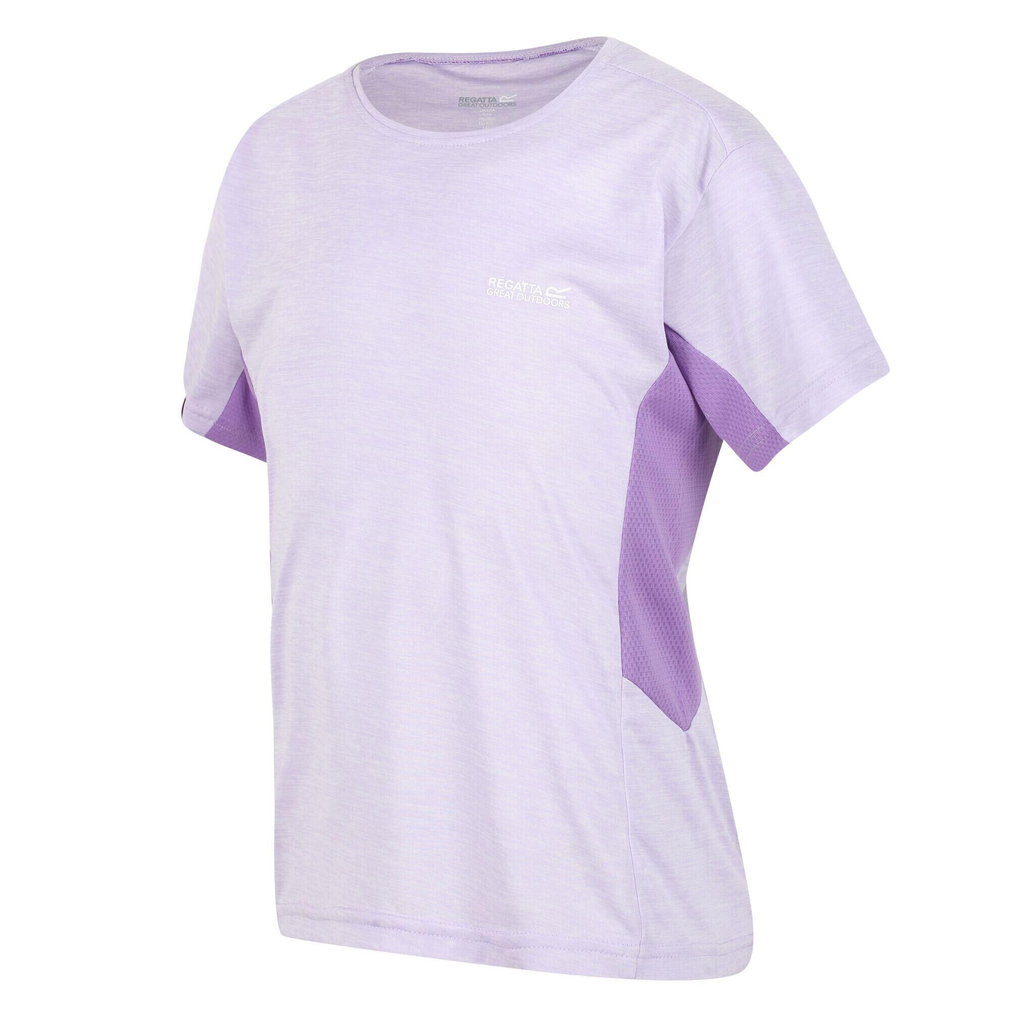 REGATTA Takson III Kids Hiking Short Sleeve T-Shirt - Pastel Lilac