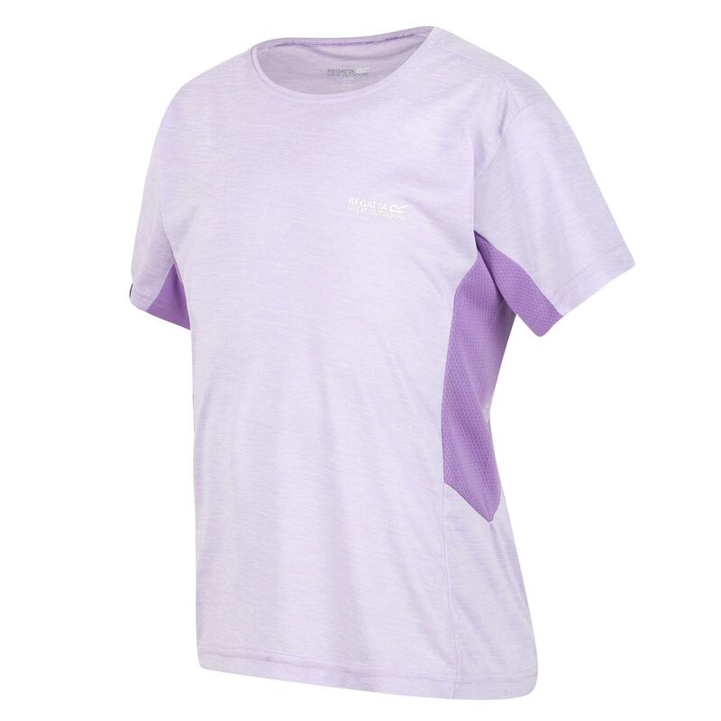 Takson III Kurzärmeliges Wandershirt für Kinder - Violett
