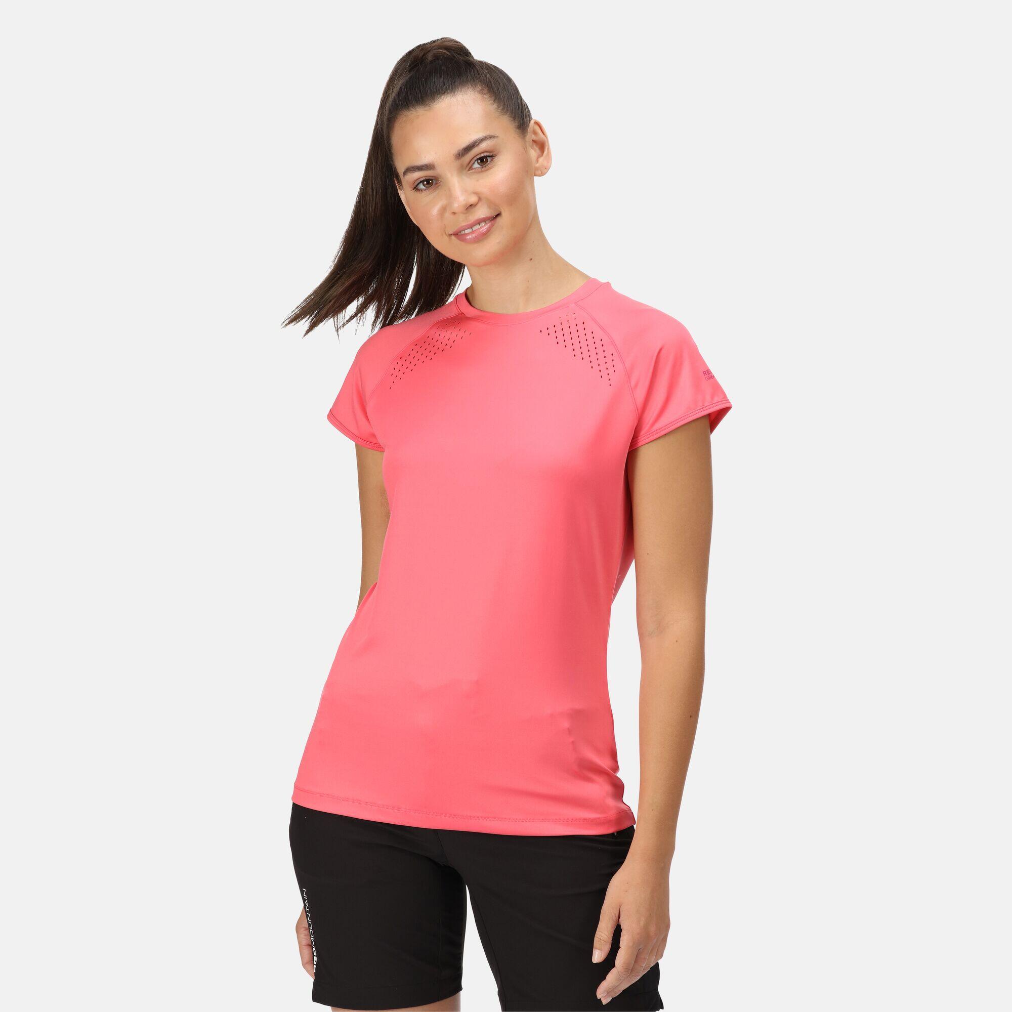 REGATTA Luaza Women's Walking T-Shirt - Tropical Pink