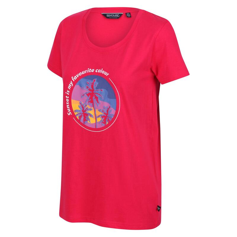 Filandra VI Fitness-T-shirt met korte mouwen voor dames - Roze