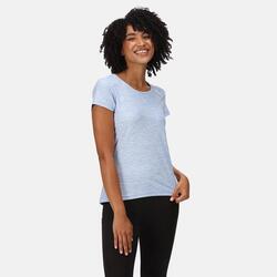 Limonite V Fitness-T-shirt voor dames - Blauw