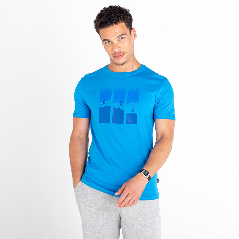 Relic wandel-T-shirt met korte mouwen voor heren - Felblauw