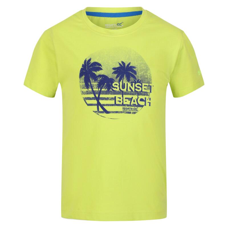 T-Shirt Pôr do Sol Bosley V Criança Kiwi Brilhante