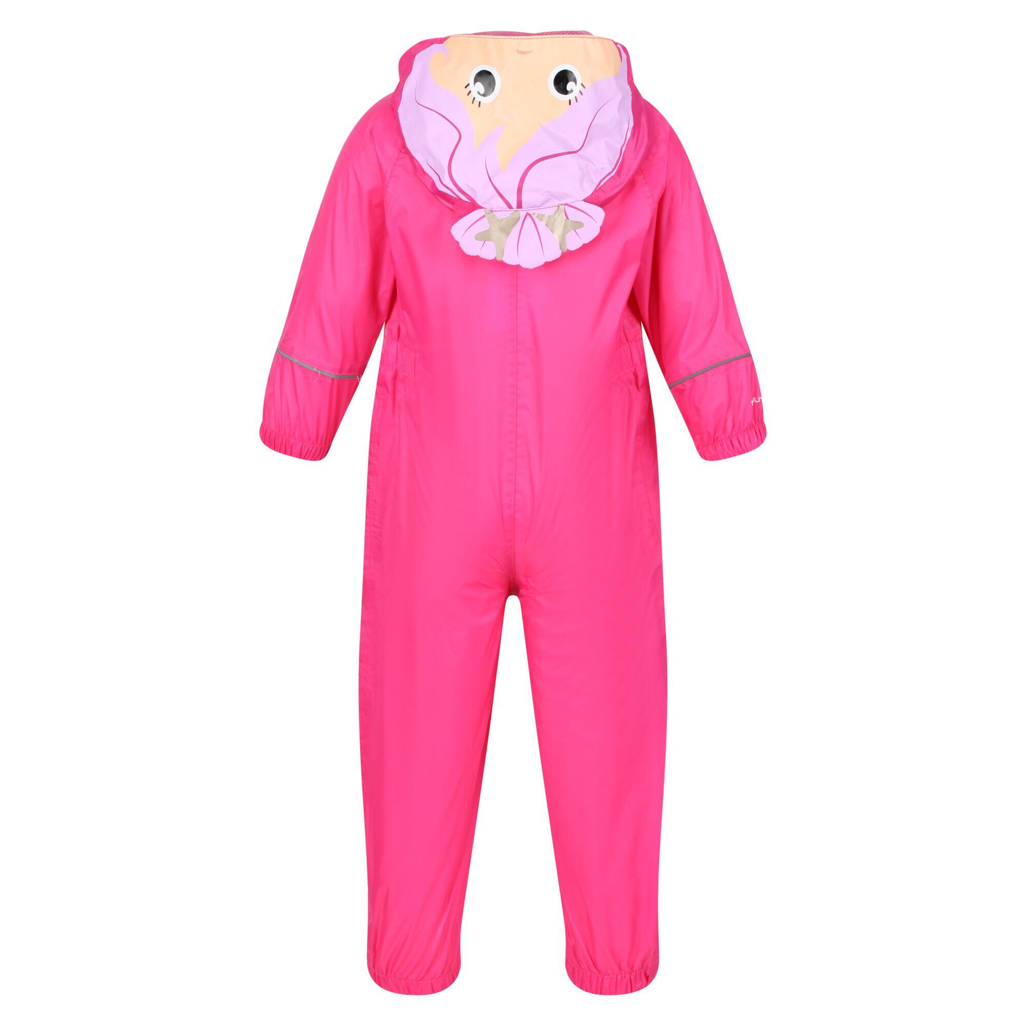 Charco Kids Hiking Hooded Puddle Suit - Pink Mermaid 4/4
