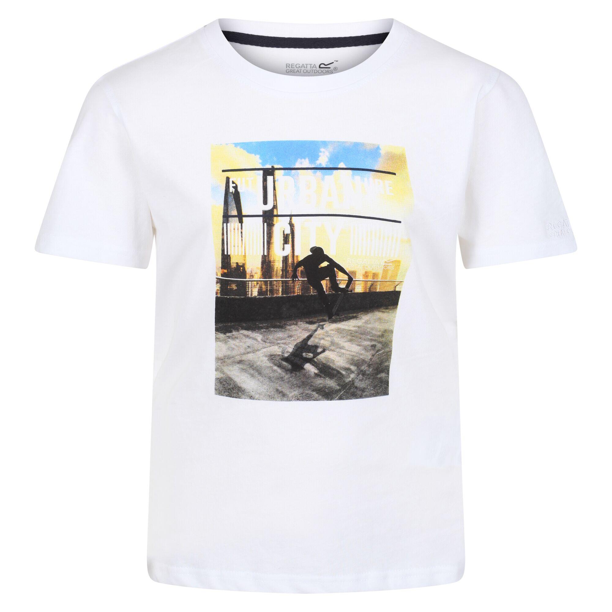 REGATTA Childrens/Kids Bosley V Urban City TShirt (White)