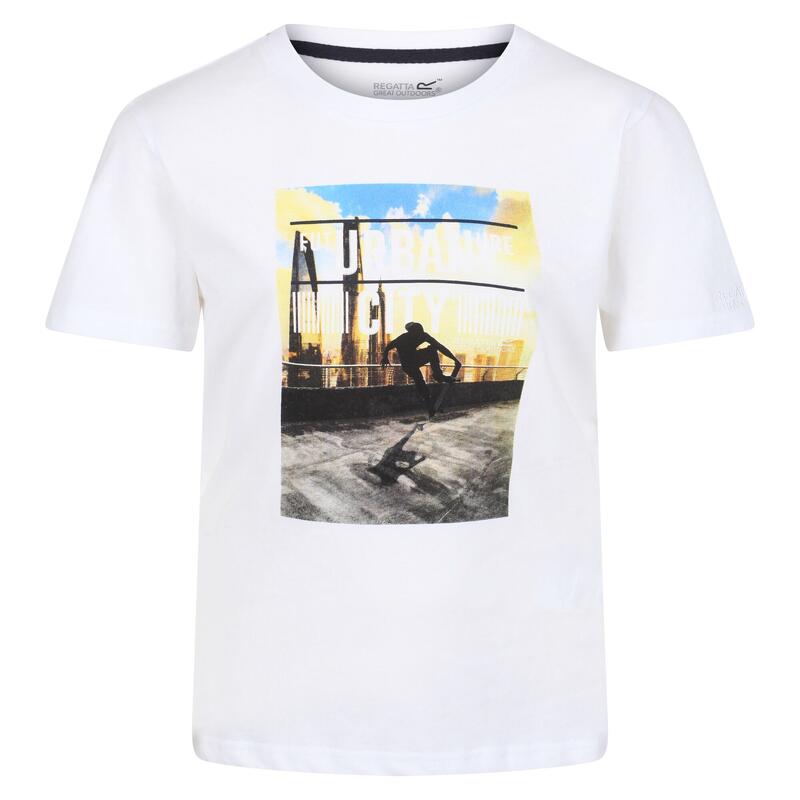 T-Shirt Bosley V Criança Branco