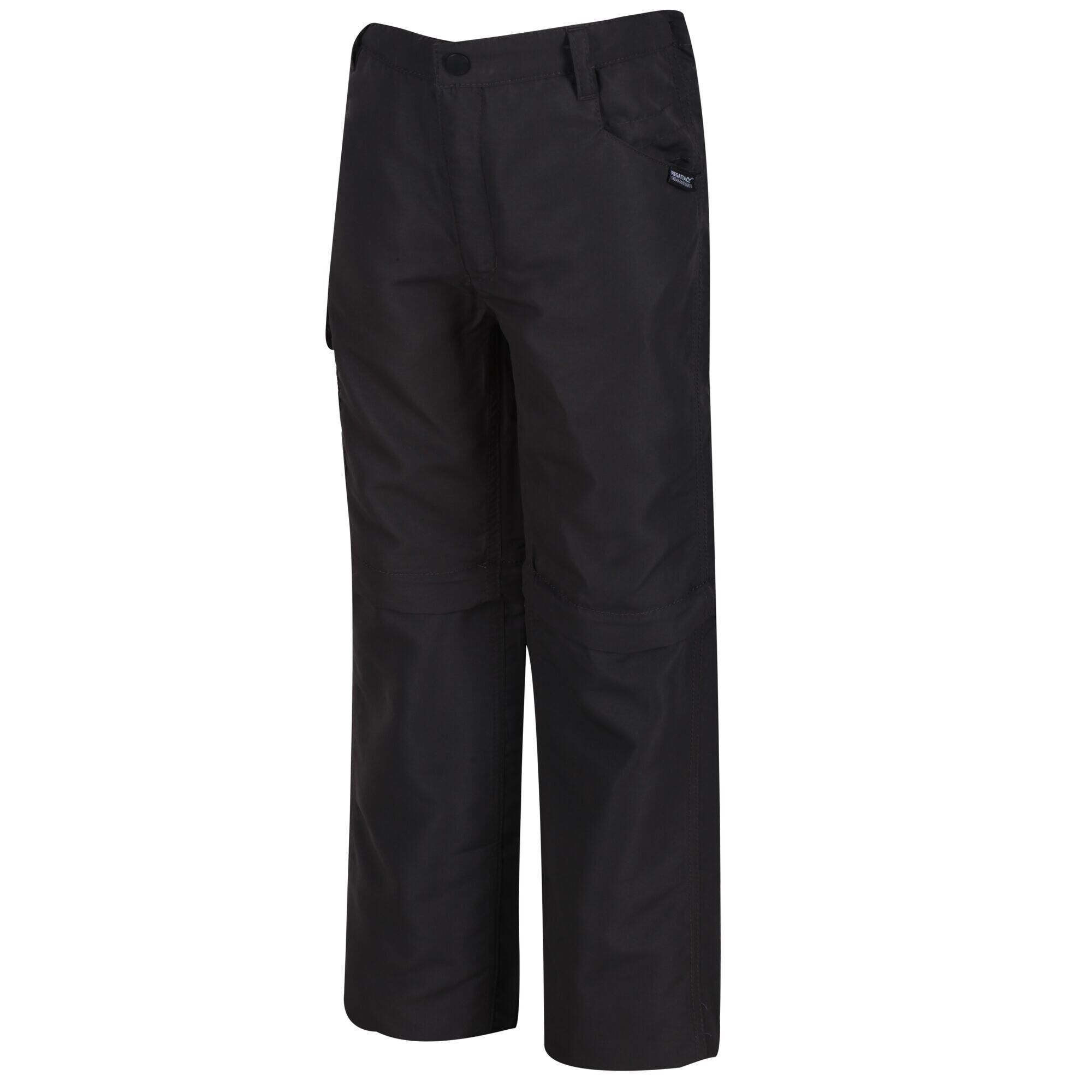 REGATTA Sorcer II Kids Walking Zip-Off Trousers - Ash