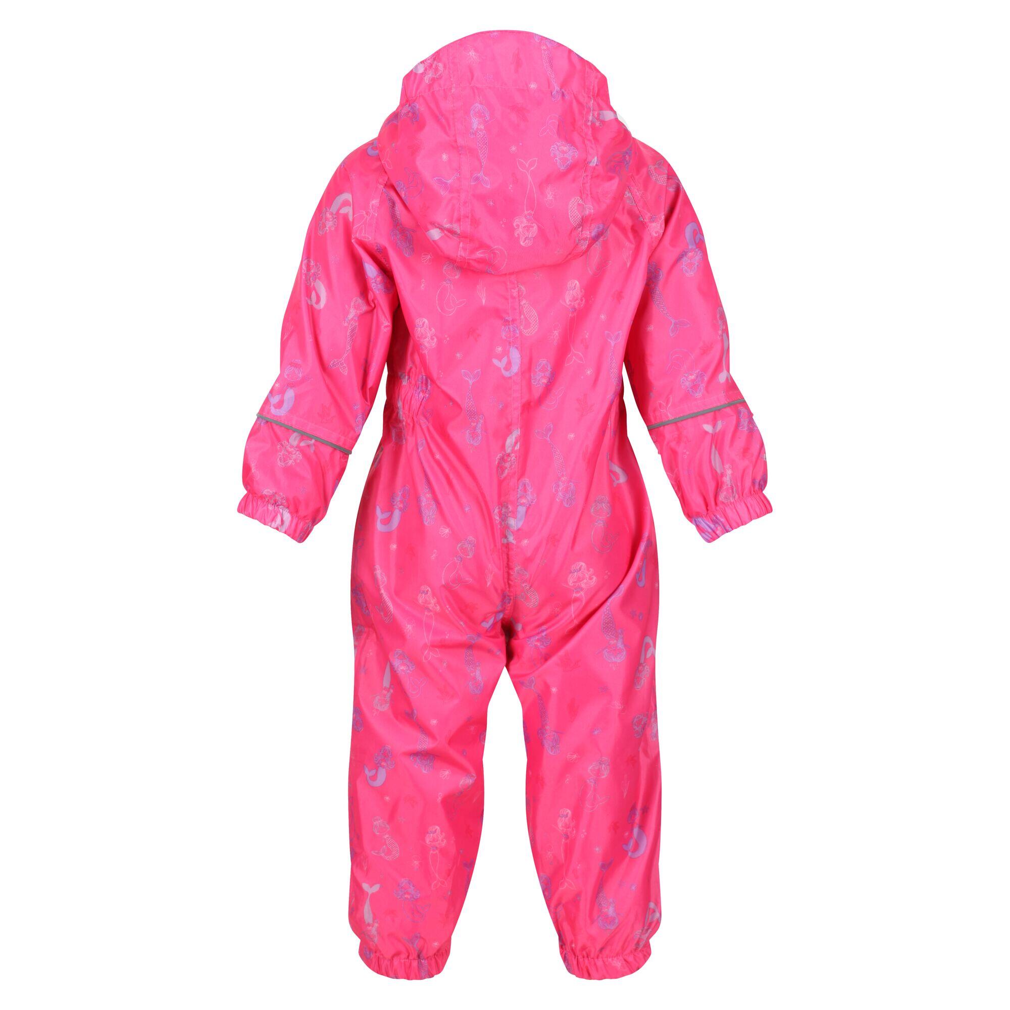 Pobble Kids' Hiking Waterproof Puddlesuit - Bright Pink 4/4