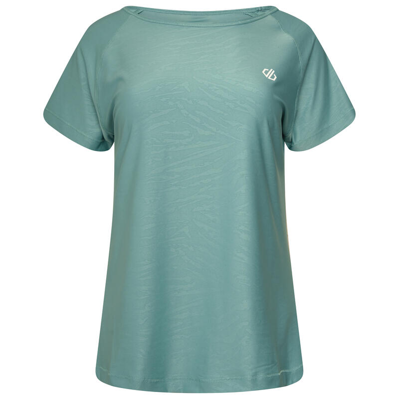 Defy II fitness-T-shirt met korte mouwen voor dames - Blauw